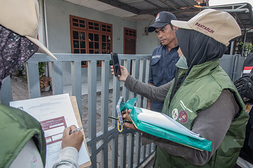 pengecekan DPT secara online oleh petugas Pantarlih