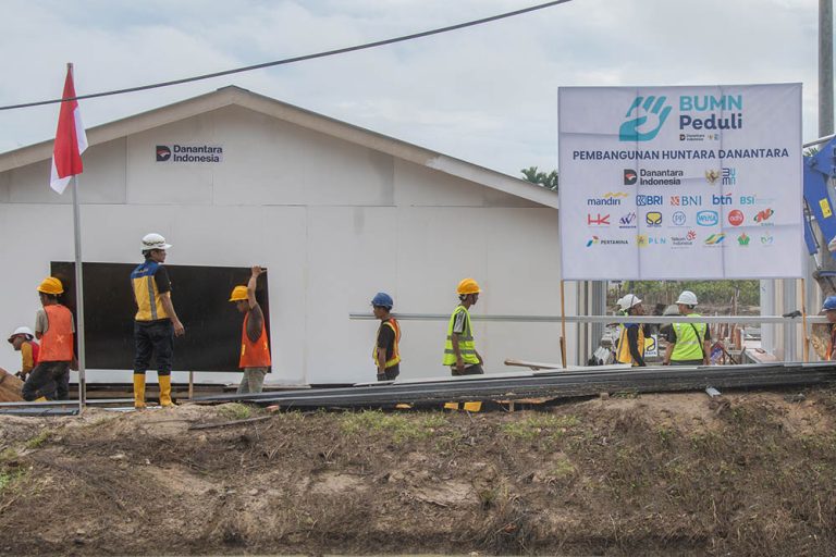 BTN peduli membangun hunian Sementara di Aceh Tamiang